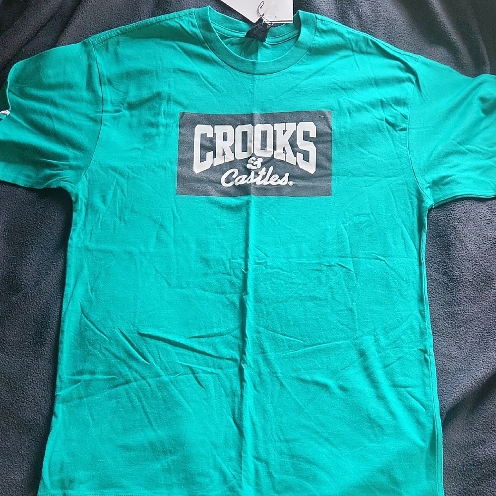 Crooks & Castles Teal Graphic Tee